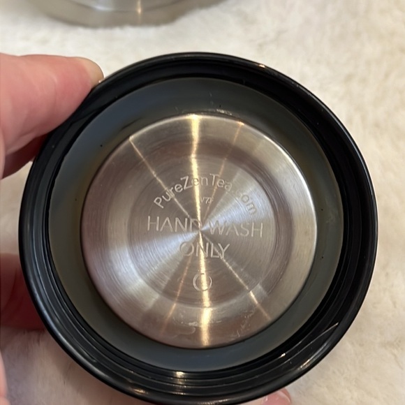 Pure Zen glass tea tumbler 13oz with neoprene sleeve & stainless steel infuser - Picture 7 of 10